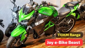 Z900 जैसी भौकाली स्पॉट Look के साथ लांच हुई, 110KM रेंज वाली Joy e-bike Beast इलेक्ट्रिक स्पोर्ट बाइक